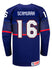 Nike USA Hockey Hayley Scamurra Away Jersey in Blue - Back View