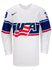 Nike USA Hockey Cayla Barnes Home Jersey in White - Front View