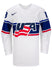 Nike USA Hockey Grace Zumwinkle Home Jersey in White - Front View