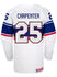 Nike USA Hockey Alex Carpenter Home Jersey in White - Back View