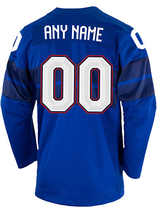 IIHF Team USA Customized Number Kit For 2022 White Hockey Jersey –  Customize Sports