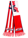 USA Hockey Two-Sided Knit Scarf in Red and White - Front View