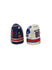 USA Hockey 1980 Miracle on Ice Salt & Pepper Shaker Set in White and Blue - Side View