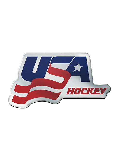USA Hockey Acrylic Auto Emblem - Front View