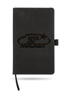 USA Hockey Laser Engraved Black Notebook