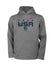 Youth Nike 2022 Team USA Therma Hooded Sweatshirt in Gray - Front View