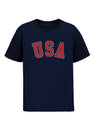 Youth USA Hockey Core Fan T-Shirt in Navy - Front View