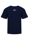 Youth USA Hockey Core Fan T-Shirt in Navy - Back View