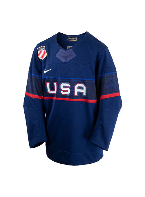Jeg vil være stærk hver Juster Youth Nike USA Hockey Away 2022 Olympic Jersey | USA Hockey Shop