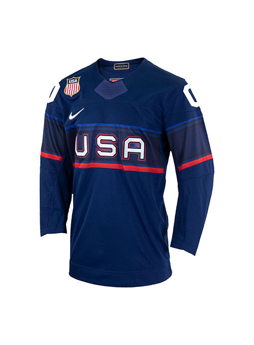 Youth Nike USA Hockey Away 2022 Olympic Personalized Jersey – USA